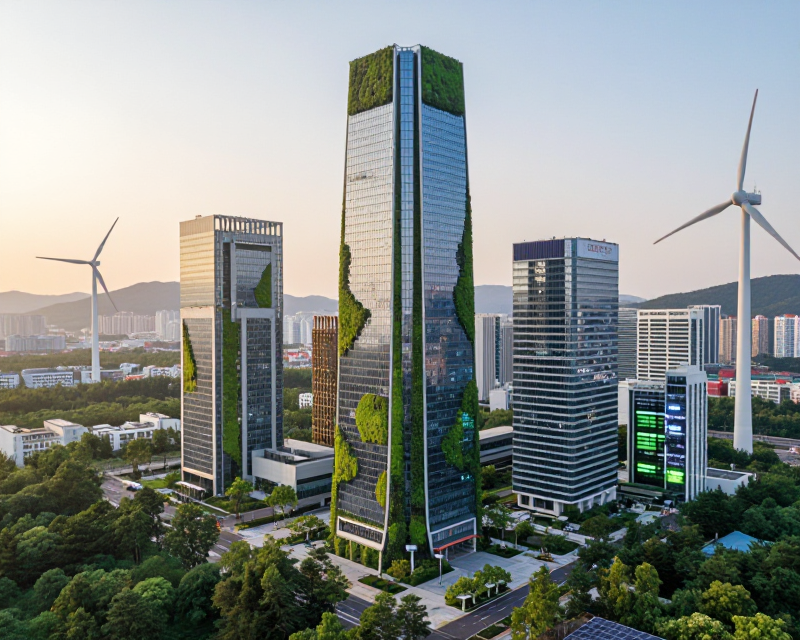 Futuristic Green Seoul
