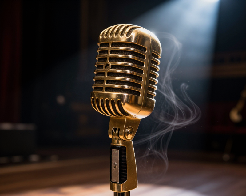 Cinematic Microphone Spotlight