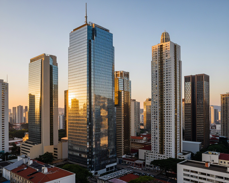 Sao Paulo Business Skyline