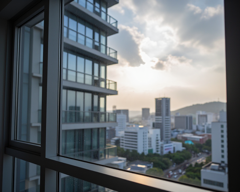 South Korean Cityscape Weather