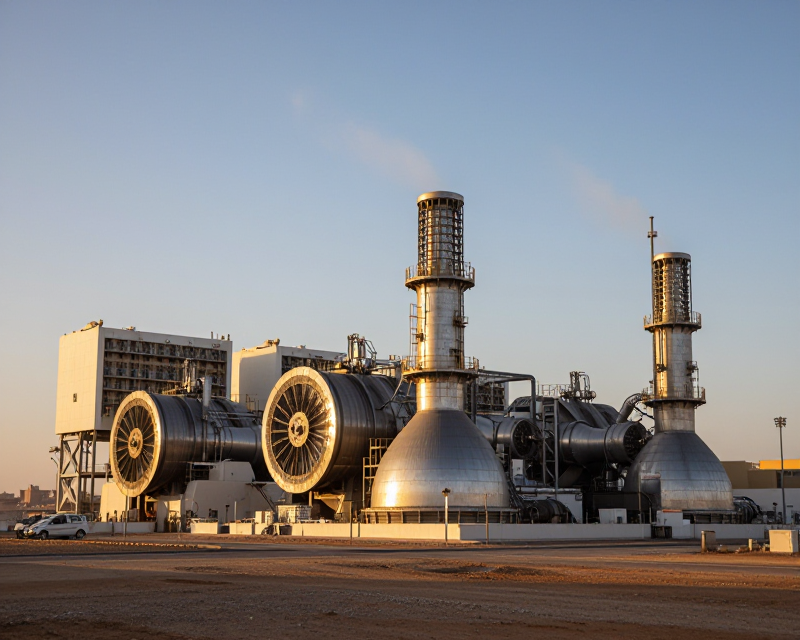 Modern Gas Power Plant in Oman