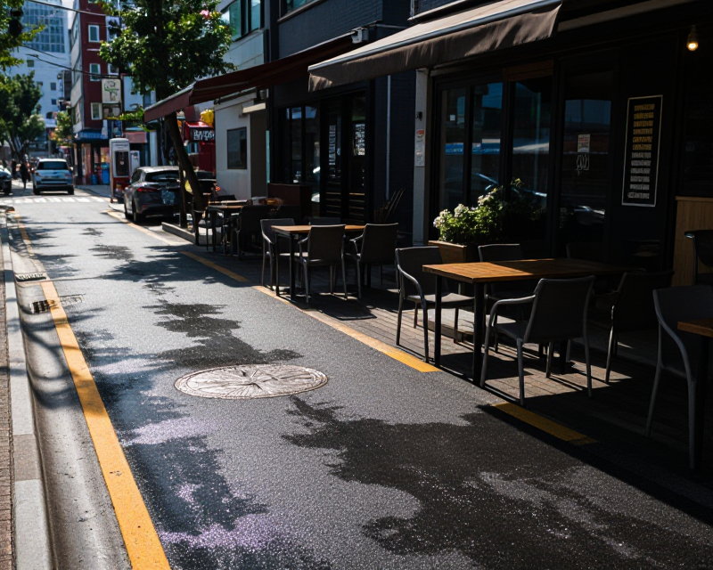 Heatwave in Seoul Business District