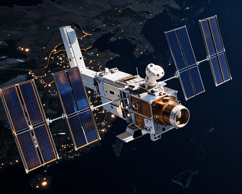 KPS Satellite Orbiting Earth