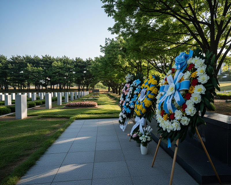 Peaceful Memorial Scene