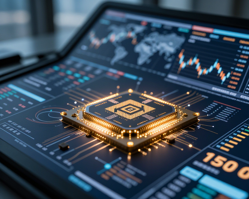 Global Economy and Technology Concept