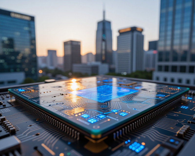 High-tech Semiconductor Glow