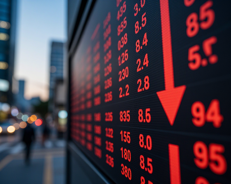 Stock Market Decline Concept