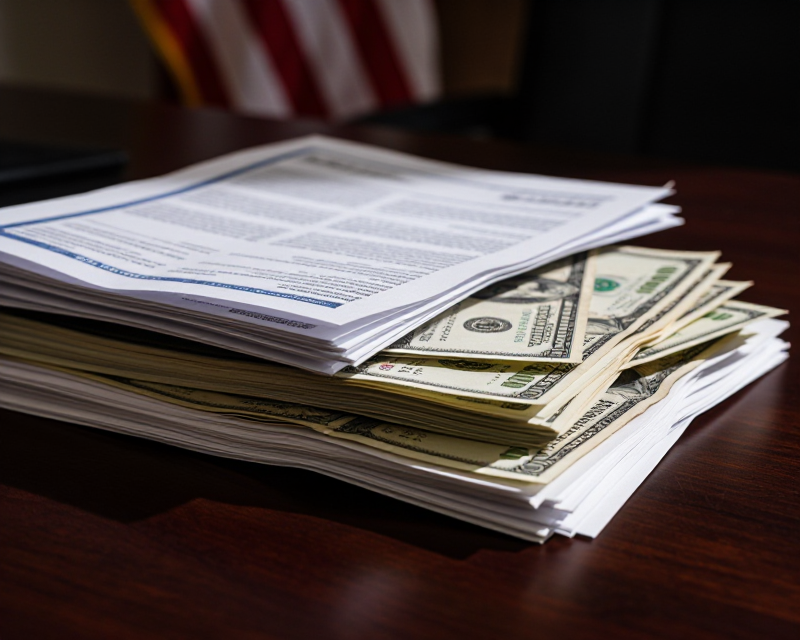Symbolic representation of US Medicaid funding scrutiny