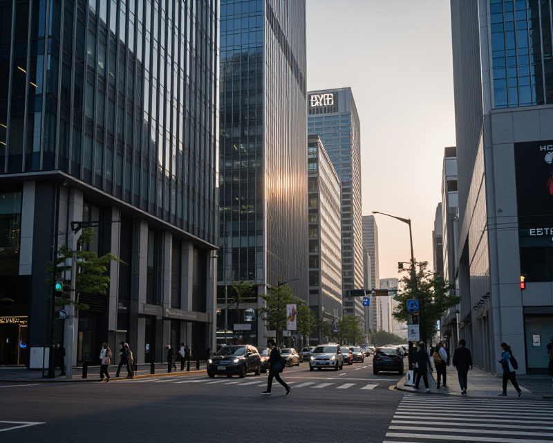 South Korean Urban Morning