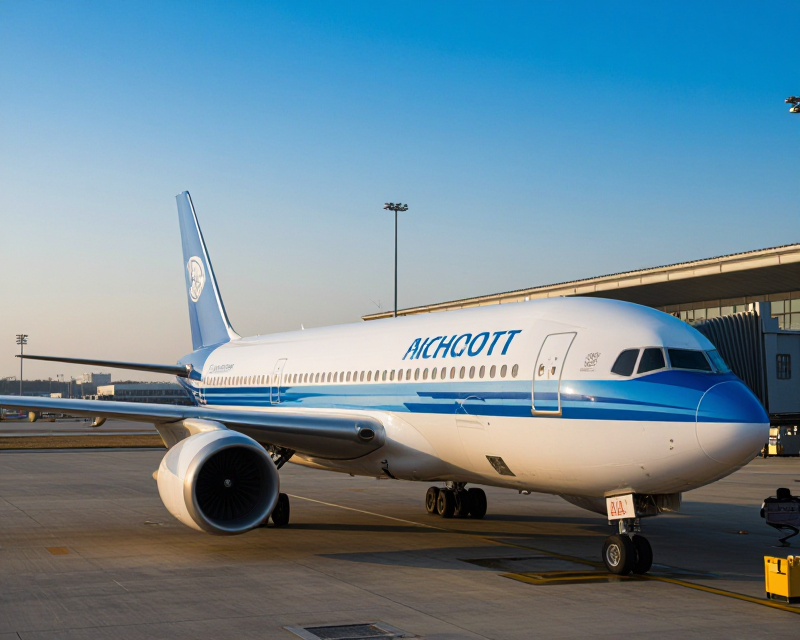 Modern Airplane at Incheon Airport