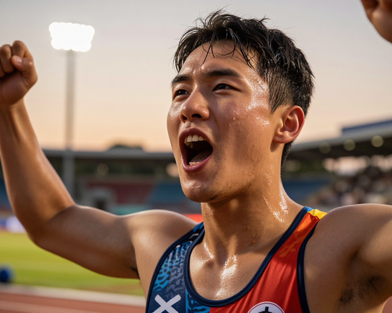 Triumphant Moment in Modern Pentathlon