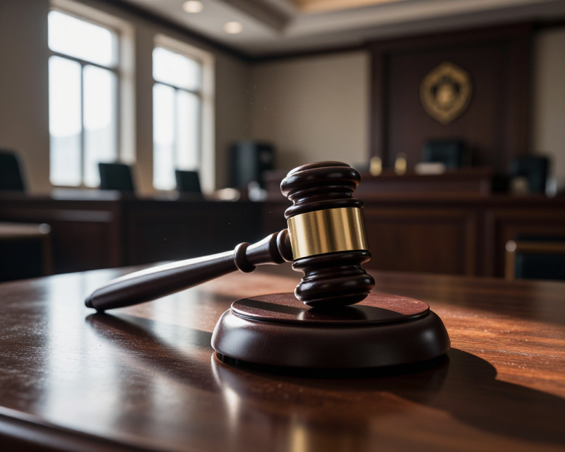 Symbolic Courtroom Scene
