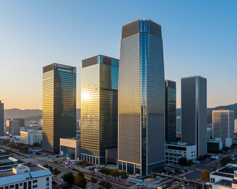 Seoul Financial District Sunrise